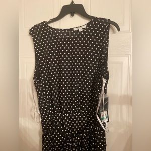 NWT Nine West black and white tank dress